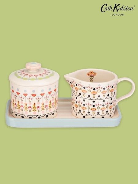 Cath Kidston Cream Ceramic Sugar & Milk Jug Set (624489) | €40