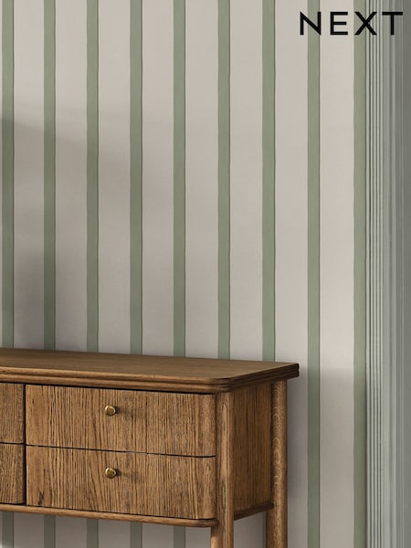 Painted Stripe Wallpaper 10m