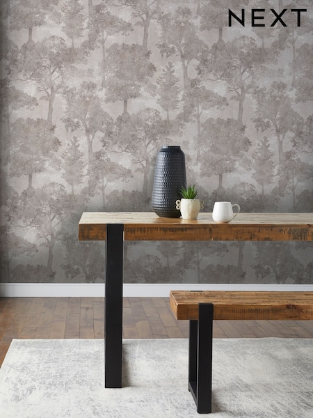 Duck Egg Trailing Trees 10m Wallpaper