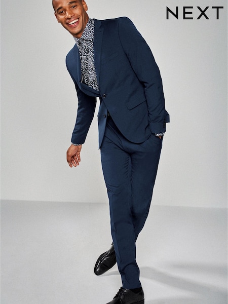 Bright Blue Skinny Fit Stretch Tonic Suit: Jacket (624942) | €12