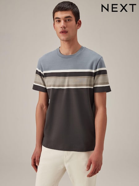 Blue/Neutral Block 100% Cotton T-Shirt (625064) | €5