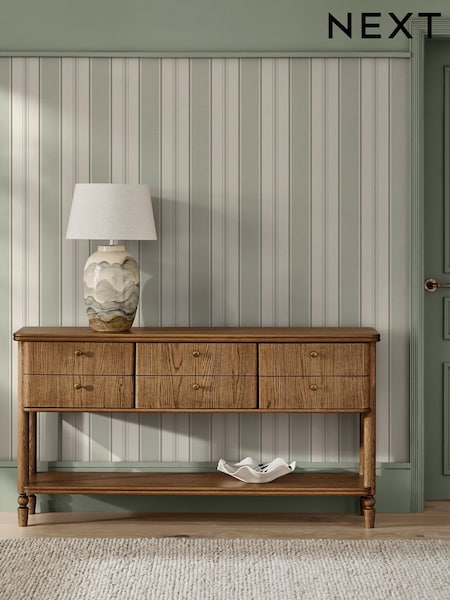 Neutral Bold Country Stripe 10m Wallpaper