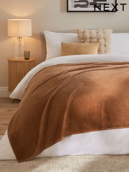 Camel Marshmallow Soft Fleece Throw (625121) | 68 QAR - 137 QAR