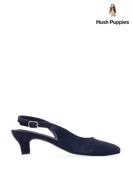 Blue - Hush Puppies Nahla Buckle Kitten Heels