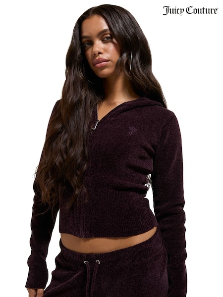 Red - Juicy Couture Maya Knit Hoodie
