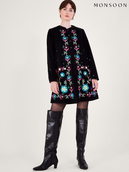 Monsoon Cord Embroidered Kim Short Dress (625600) | €56