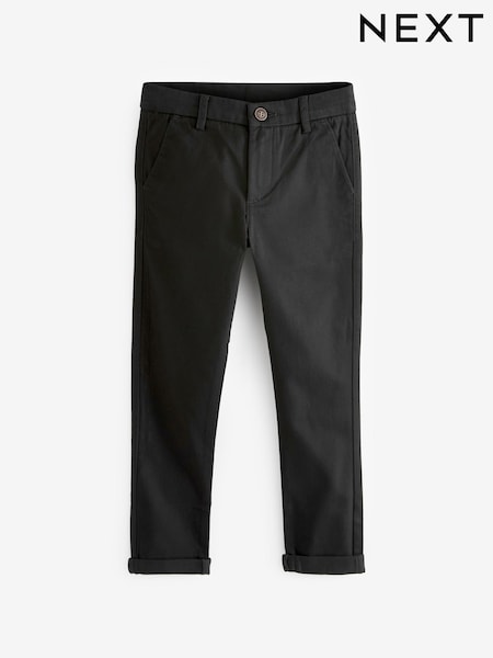 Black Skinny Fit Stretch Chino Trousers (3-17yrs) (625745) | €16 - €23