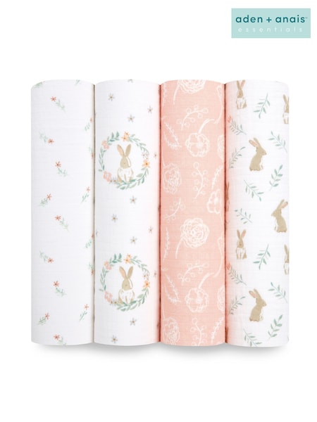 Aden & Anais Essentials Muslin 100% Cotton Blankets 4 Pack (625799) | 55 €