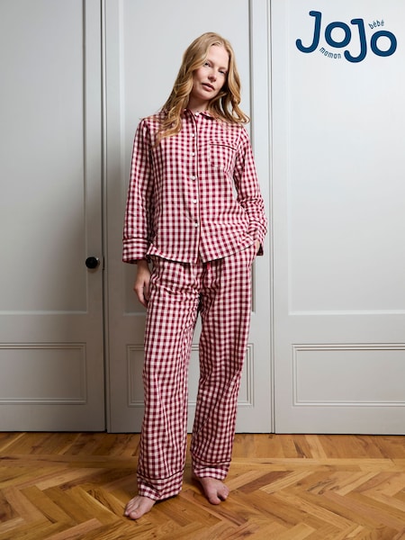 Red Gingham - Jojo Maman Bébé Women's Christmas Pyjamas