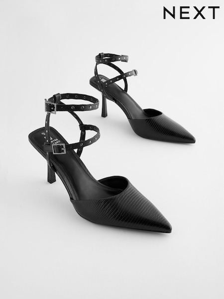 črna - Forever Comfort® Point Toe Mary Jane Heel Shoes (625969) | € 25