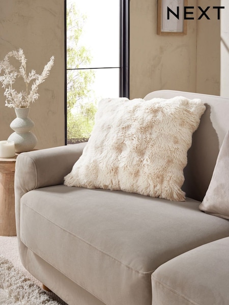 Oyster 50 x 50cm Aspen Faux Fur Cushion (626005) | €23