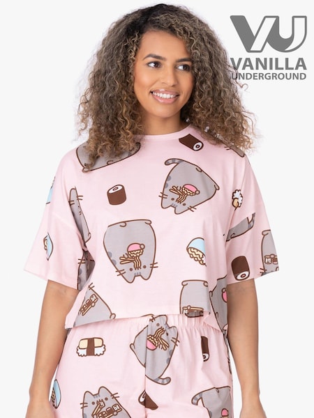 Vanilla Underground Pink Ladies Pusheen Licensing Short Pyjamas (626160) | 124 QAR