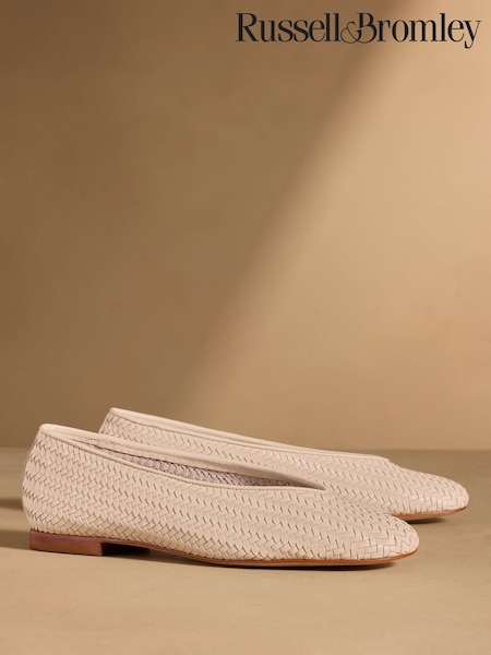 Knochen - Russell & Bromley Porton gewebte Ballerinas