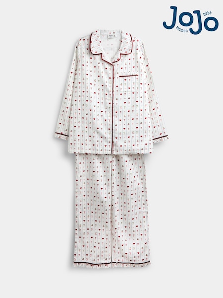 Cream Ziemassvētku tēlu svītra - Jojo Maman Bébé Women's Pyjamas