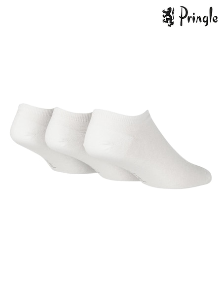 Белый - Pringle Low Cut Trainers Liners Socks 3 Pack (626901) | €9