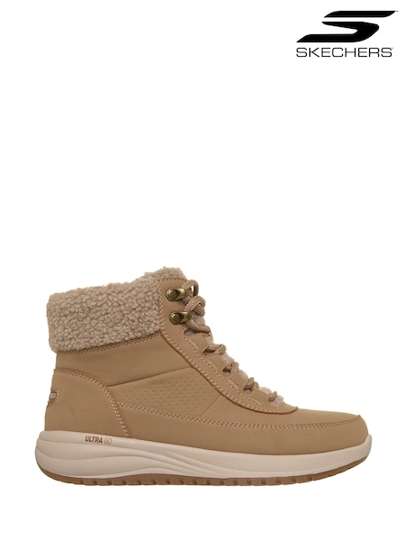 Brown - Skechers On-the-go Stellar Meadow Ankle Boots