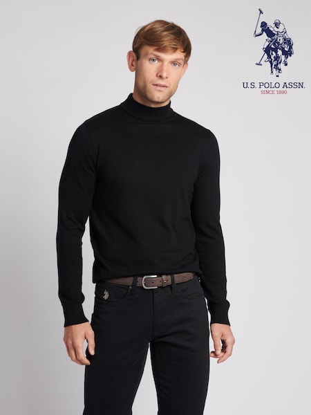 U.S. Polo Assn. Black Turtleneck Mens Jumper (627560) | €80