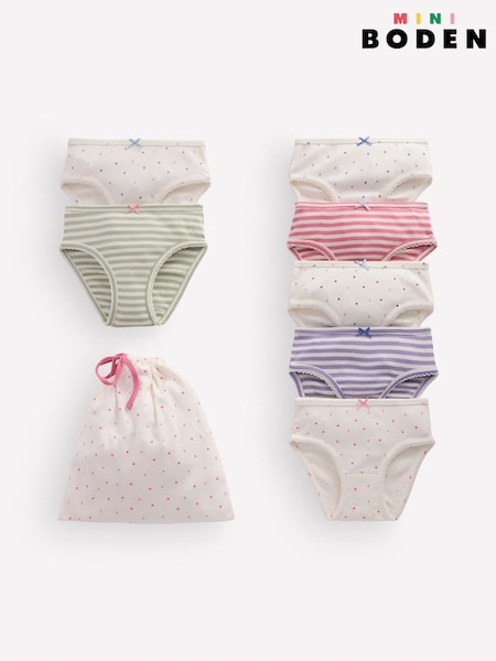 White - Boden Briefs 7 Pack