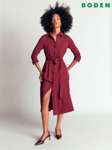 Lila - Boden Kate Pleated Shirt Dress