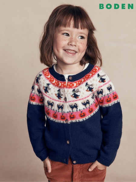 Asul - Boden Edie Halloween Fair Isle Cardigan