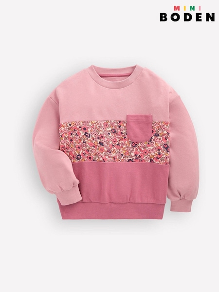 Ροζ - Boden Relaxed Panel Sweatshirt
