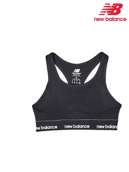 New Balance Black Sleek Medium Spport Sports Bra (628969) | € 27
