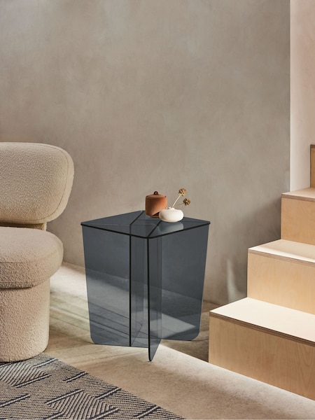 MADE.COM Smoked Glass Oki Side Table (629432) | €289