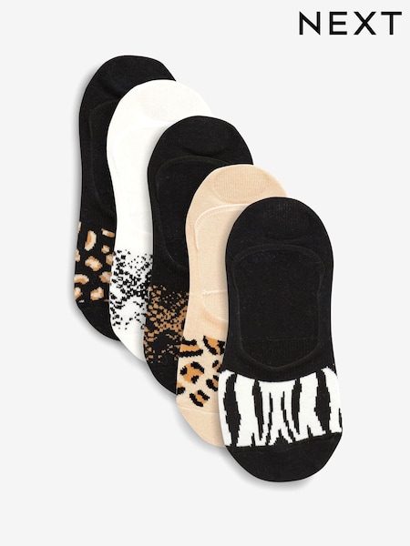 Animal Pattern Invisible Trainer Socks Five Pack (629487) | €14.50
