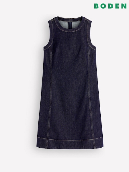 Blue - Boden Lou Denim Shift Dress