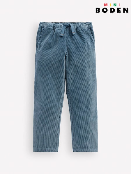 Blue - Boden Tapered Pull-on Trousers