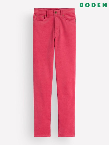 Pink - Boden High Rise Cord Slim Jeans