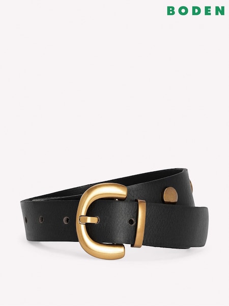 Black - Boden Stud Buckle Belt