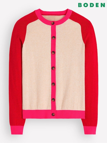 Roșu - Boden Meg Raglan Sleeve Cardigan