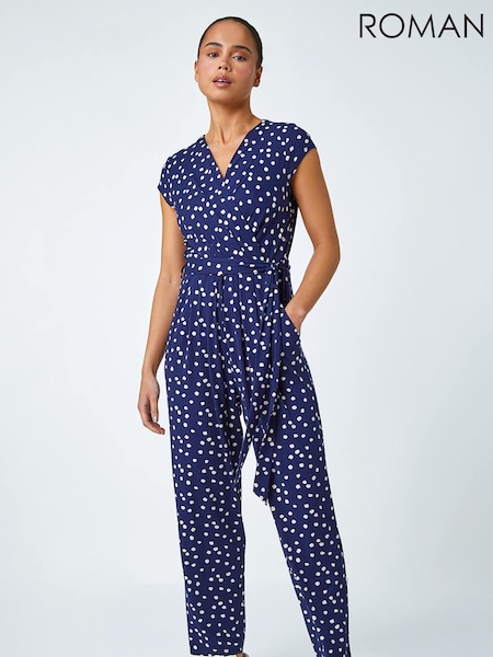 Roman Petite Polka Dot Stretch Jumpsuit (629908) | €60