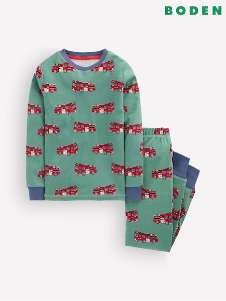 Green - Boden Snug Long John Pyjamas