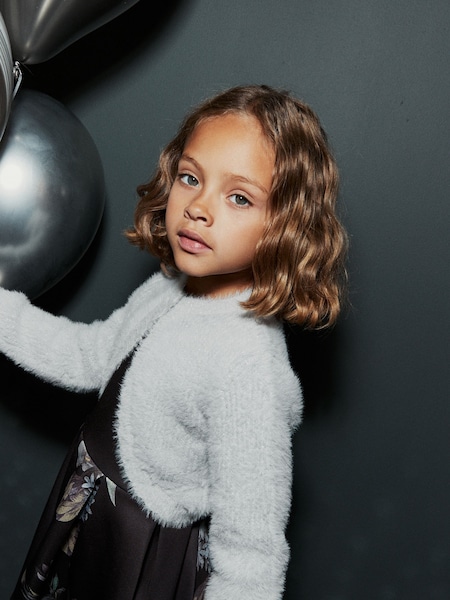 Grey Fluffy Shrug Cardigan (12mths-16yrs) (630365) | €10 - €13