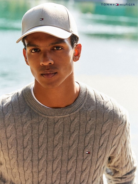 Gris - Tommy Hilfiger Classic Baseball 100% Cotton Cap (630614) | 57 €