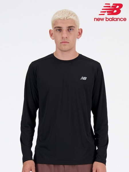 New Balance Black Mens Essential Long Sleeve Top (631055) | €23