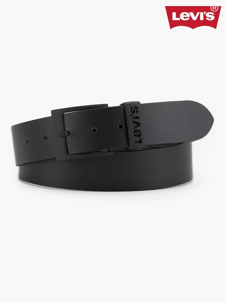 Schwarz - Levi's® Ashland Metal Logo Belt (631343) | CHF 57