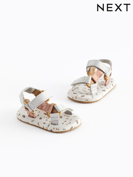 Neutral Print Bright Baby Trekker Sandals (0-24mths) (631375) | €6.50