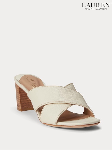 Lauren Ralph Lauren Freddi Tumbled Leather Sandals (631584) | €102