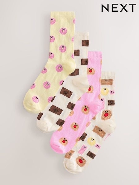 Assorted Biscuits - Ankle Socks 4 Pack