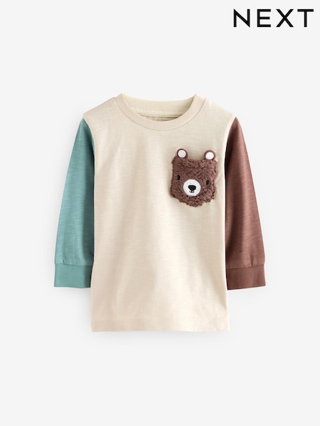 Nevtralni medved - 100% Cotton Long Sleeve Interactive T-Shirt (3mths-7yrs) (631726) | € 7 - € 9