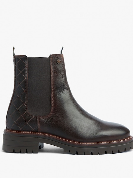 חום - Barbour® Evie Leather Chelsea Boots (632171) | ‏781‏₪