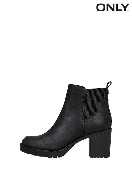 ONLY Black Heeled Ankle Boots (632335) | AED131