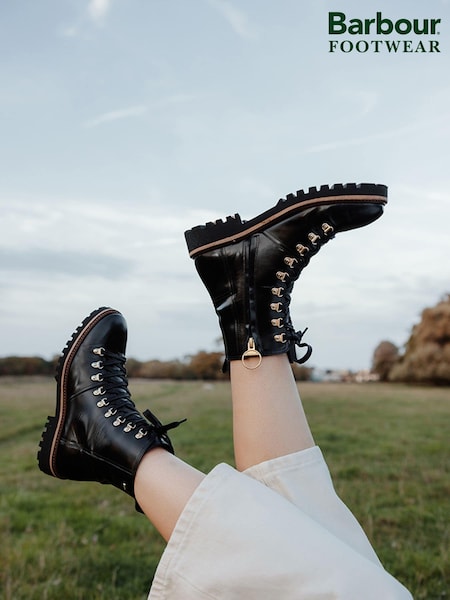 Barbour® Black Blake Hiker Leather Boots (632772) | €128