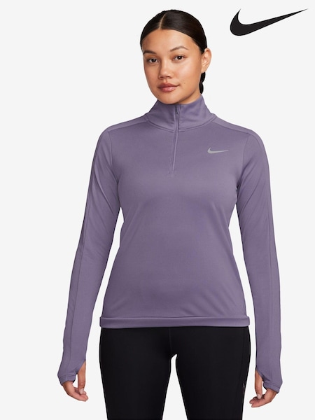 Пурпурный - Nike Dri-FIT Pacer Half Zip Running Top (633286) | €23
