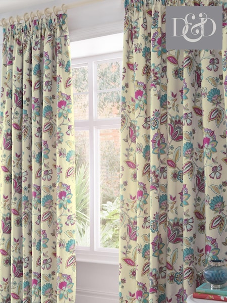 Dreams & Drapes Marinelli Floral Pencil Pleat Curtains (633481) | 57 €