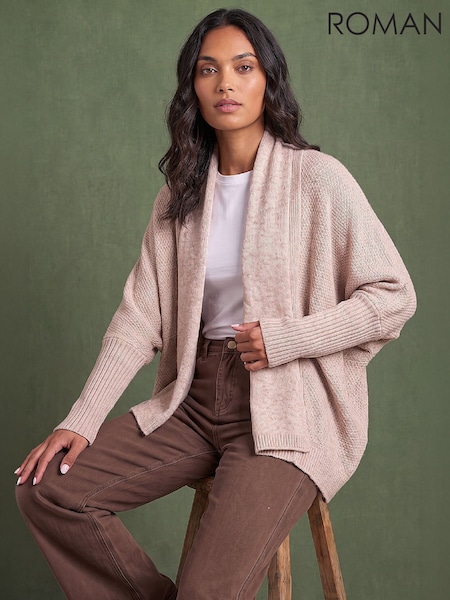 Pink - Roman Shrug Cardigan