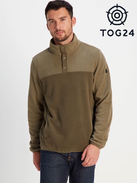 Tog 24 Green Farlow Press Stud Neck Fleece (633562) | €50
